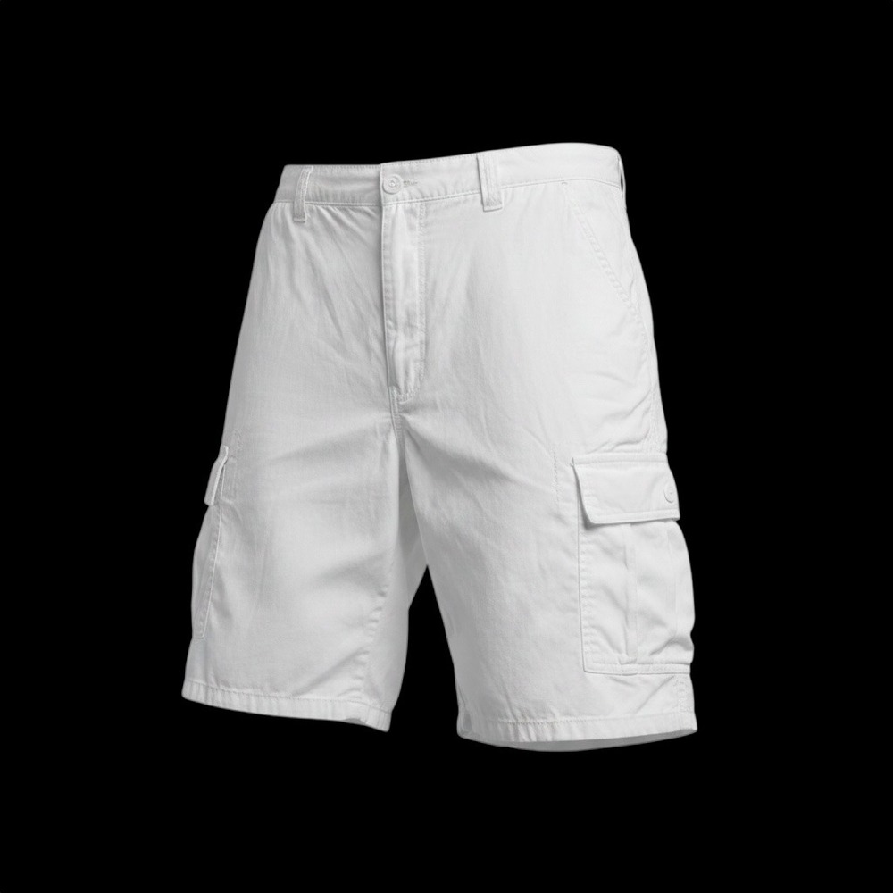 Wrangler Authentic White Cargo shorts Men's 44 Sporty Casual Hiking Resortwear
